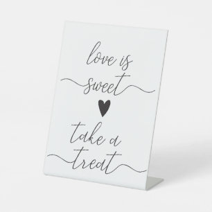 Dessert table wedding reception sign