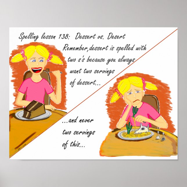Dessert vs. Desert Poster (Front)