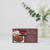 dessert wedding cake baker bakery business card (Standing Front)