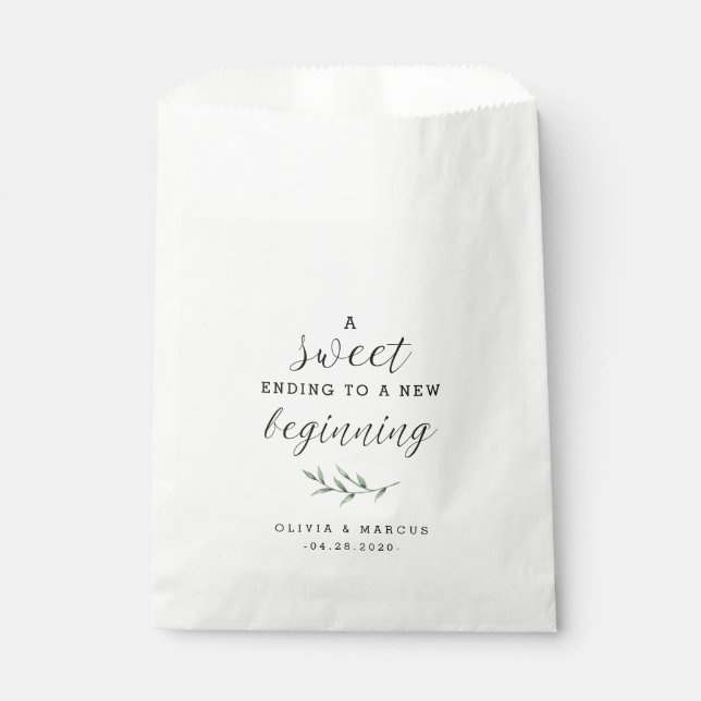 Dessert Wedding Favor Bag (Front)