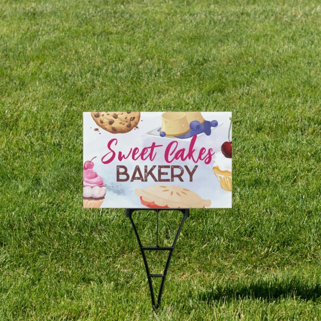 Desserts Bakery Yard Lawn Sign (Insitu)