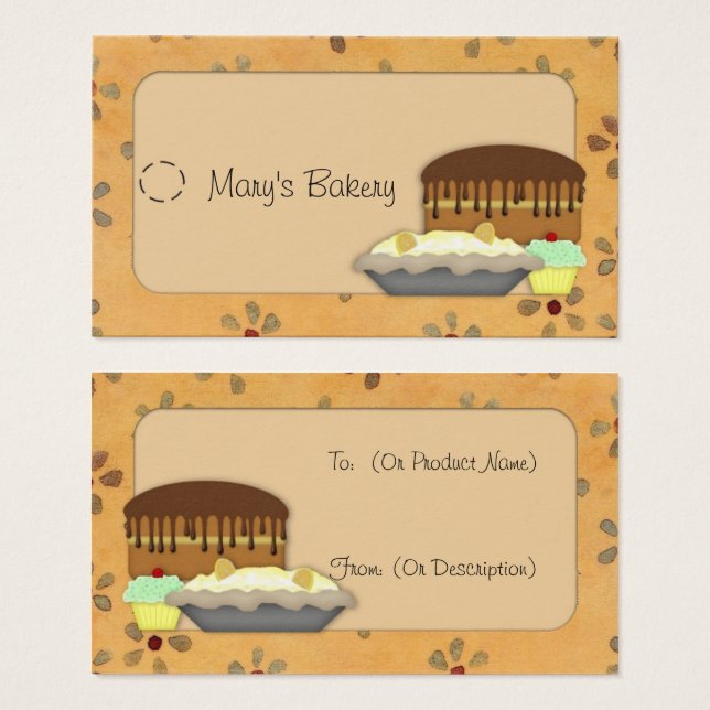 Desserts Hang Tag (Front & Back)