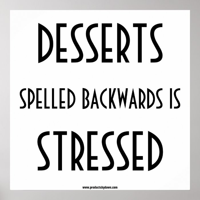 Desserts Poster Print