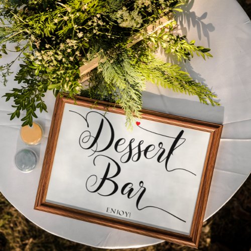 Desset bar wedding sign 8x10