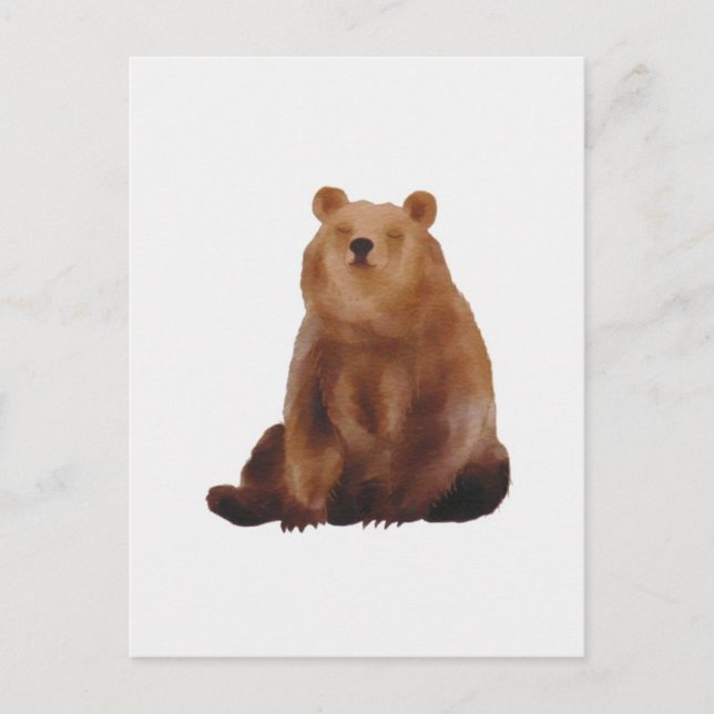 Dessin ours brun postcard (Front)