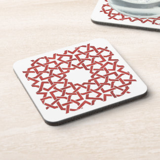 Dessous de verre Mosaïque marocaine rouge MAMLUK Beverage Coaster