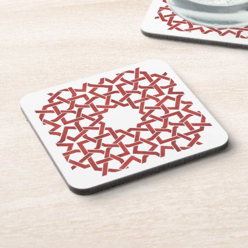 Dessous de verre Mosaque marocaine rouge MAMLUK Beverage Coaster