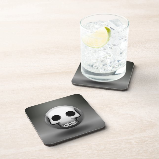 Dessous-de-verre Skullmoji Beverage Coaster (Right Side)