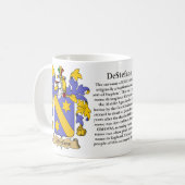 Destefano, the Origin, the Meaning and the Crest Coffee Mug (Front Left)