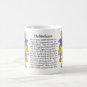 Destefano, the Origin, the Meaning and the Crest Coffee Mug (Center)