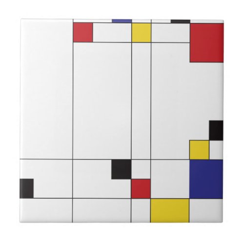 DeStijl Art Ceramic Tile