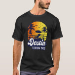 Destin 2023 Florida Sunset Beach Retro Premium T-Shirt