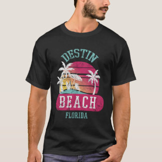 Destin Beach Florida Beach Distressed T-Shirt