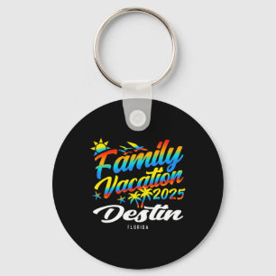 Destin Beach Florida Family Matching Vacation Summ Keychain