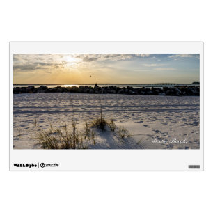 Destin Beach Florida Jetty Sunset Wall Decal