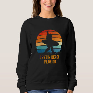 Destin Beach  Florida Sasquatch Souvenir Sweatshirt
