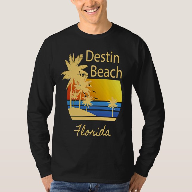Destin Beach Florida Souvenir  Graphic T-Shirt (Front)