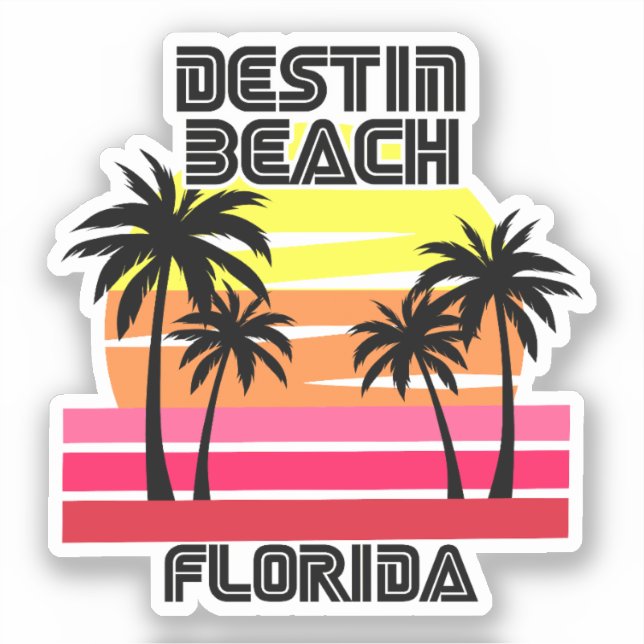 Destin Beach,Florida Sticker (Front)