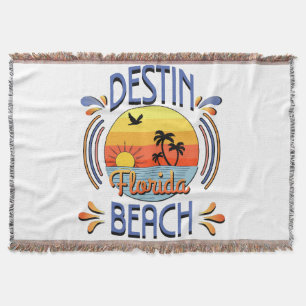 Destin Beach, Florida Throw Blanket