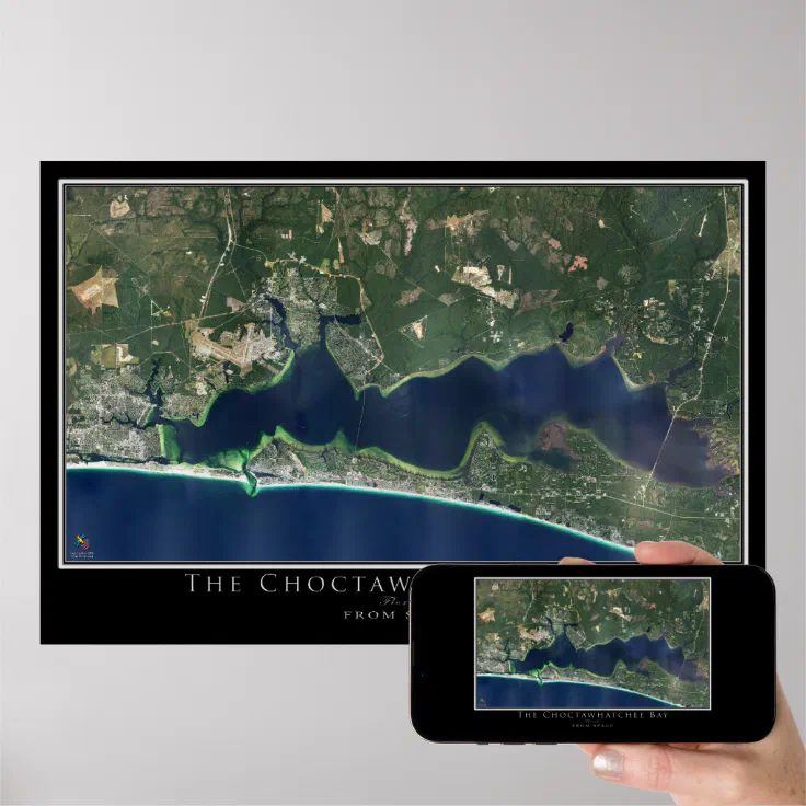 Destin Choctawhatchee Bay Florida - Destin Choctawhatchee Bay Florida Satellite Map Poster Rde4556ab9446400498d7e963630f27f2 A86nvs 736.webp
