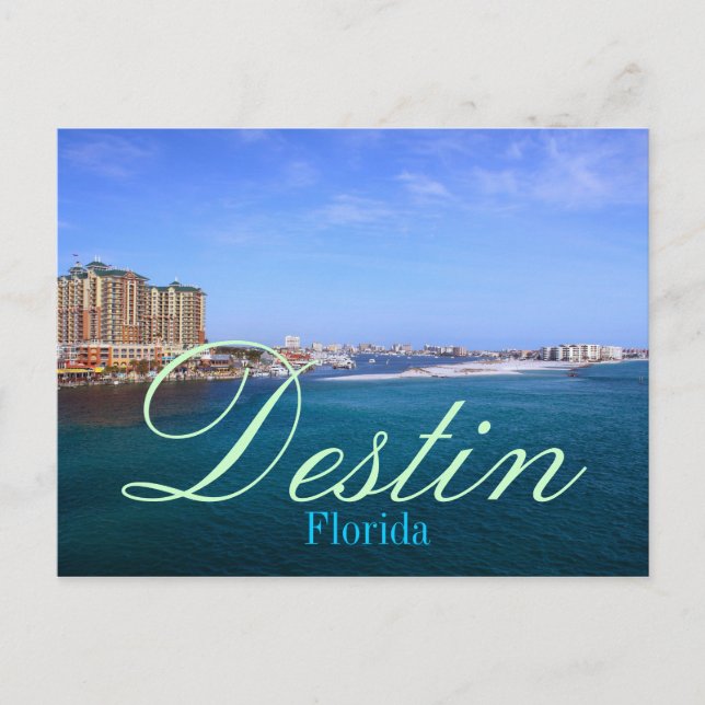 Destin, Florida Bay Harbor Postcard (Front)
