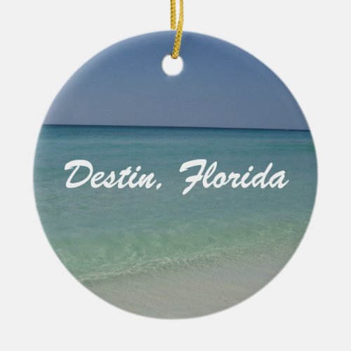 Destin Florida Beach Ceramic Ornament