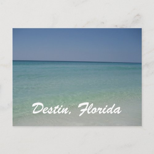 Destin Florida Beach Ocean Vacation Travel Photo Postcard