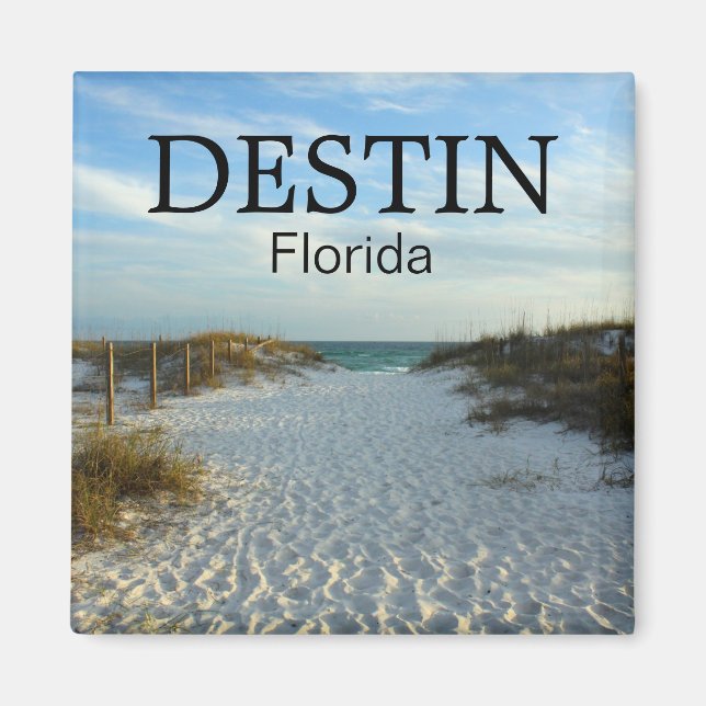 Destin Florida beach pathway sunset magnet (Front)