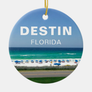 Destin Florida Beach Photography Seaside Ceramic Ornament