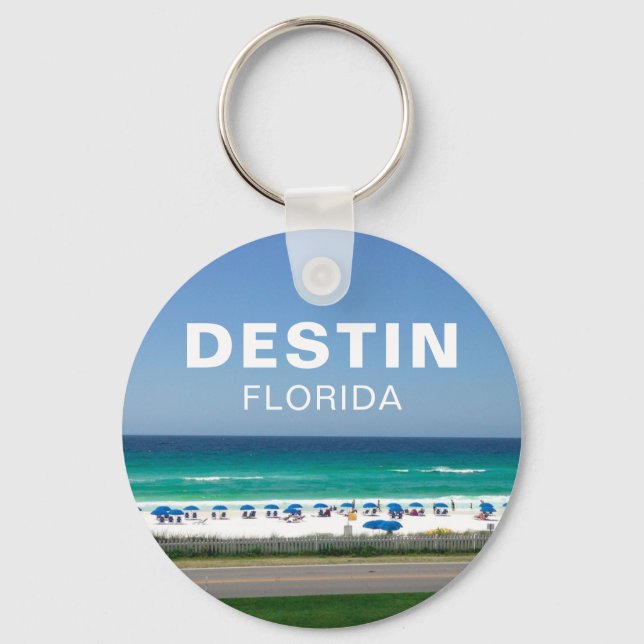 Destin Florida Beach Photography Seaside Keychain (Front)