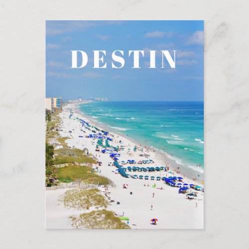 Destin Florida beach scene Postcard