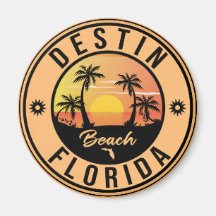 Destin Florida Beach Souvenirs Vintage Travel Magnet