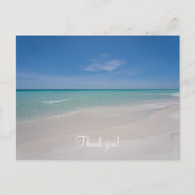 Destin Florida Beach Thank You Postcard (Front)