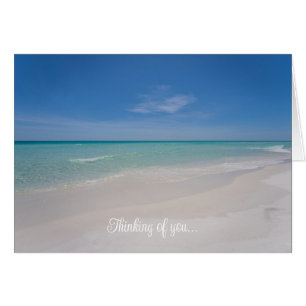 Destin Florida Beach Thinking Of You Card