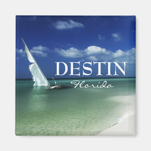 Destin Florida beached sailboat Magnet