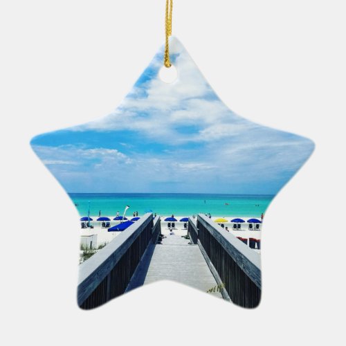 Destin Florida Beaches Ceramic Ornament