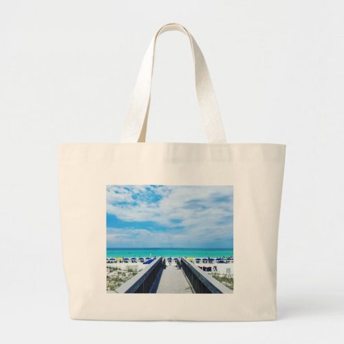 Destin Florida Beaches Large Tote Bag