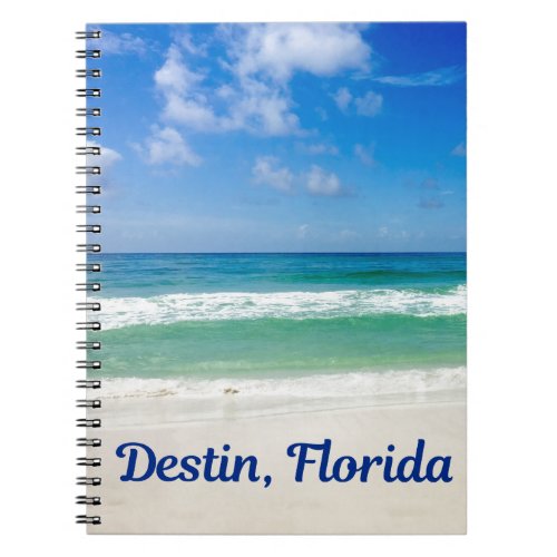 Destin Florida Beautiful Beach Notebook