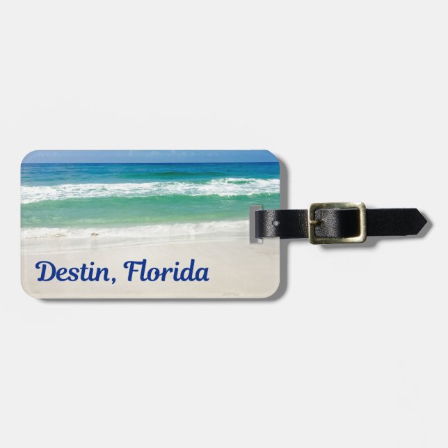 Destin Florida Beautiful Beach Photography Luggage Tag (Front Horizontal)
