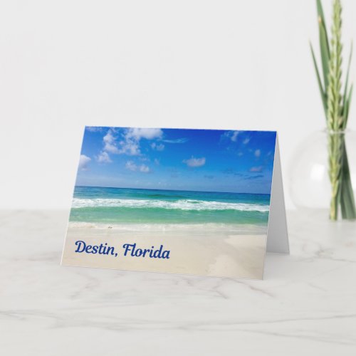 Destin Florida Beautiful Beach Photography Seaside Card