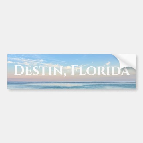 Destin Florida Beautiful Sunset Beach Photograph Bumper Sticker