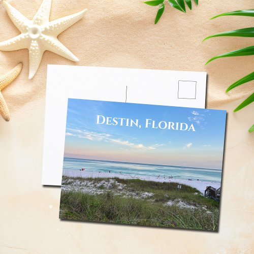 Destin Florida Beautiful Sunset Beach Photograph Postcard