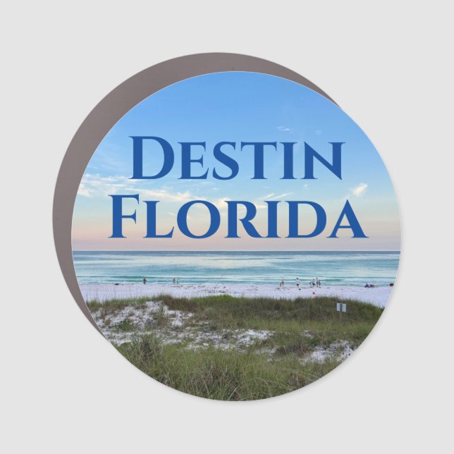 Destin Florida Beautiful Sunset Beach Photography Car Magnet (Front)