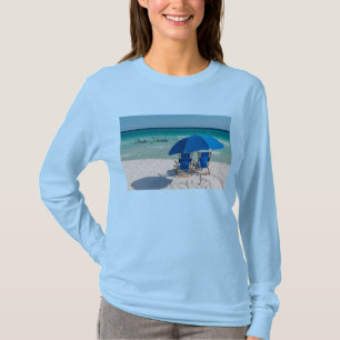 Destin Florida Chairs And Umbrella Long Sleeve T-Shirt