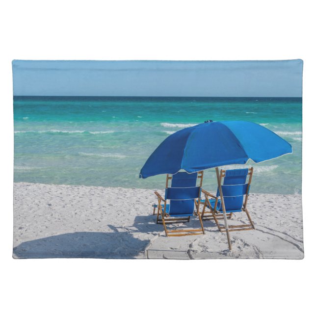 Destin Florida Chairs And Umbrella Placemat (Front)