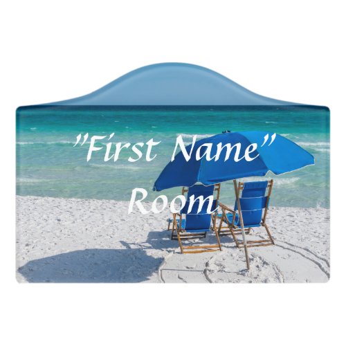 Destin Florida Chairs And Umbrella Room Sign