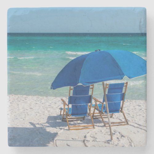 Destin Florida Chairs And Umbrella Stone Coaster