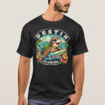 Destin Florida Cute Sea Turtle Surfing T-Shirt