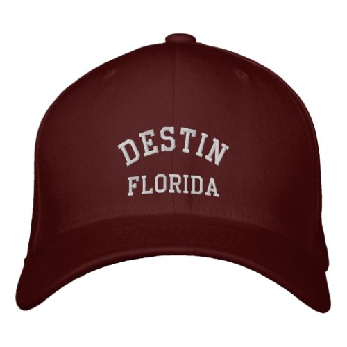 DESTIN FLORIDA EMBROIDERED BASEBALL HAT