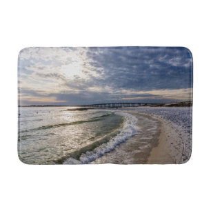 Destin Florida Evening Waves Bath Mats